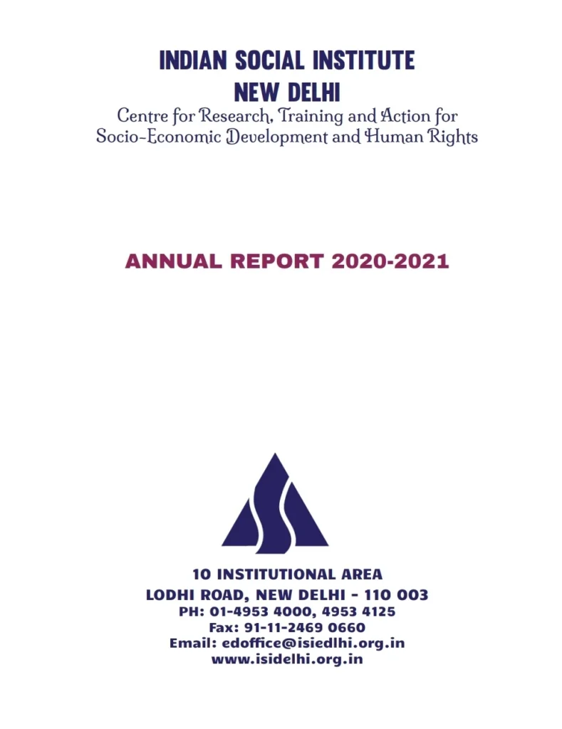 ISI Annual Report 2020-21