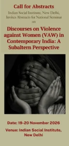 Read more about the article National Seminar on Discourses on Violence against Women (VAW) in Contemporary India: A Subaltern Perspective